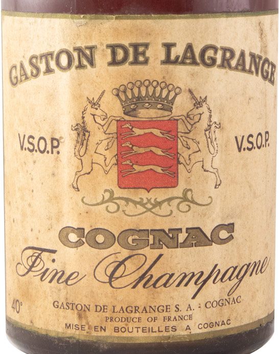 Cognac Gaston de Lagrange VSOP Fine Champagne (rótulo branco)