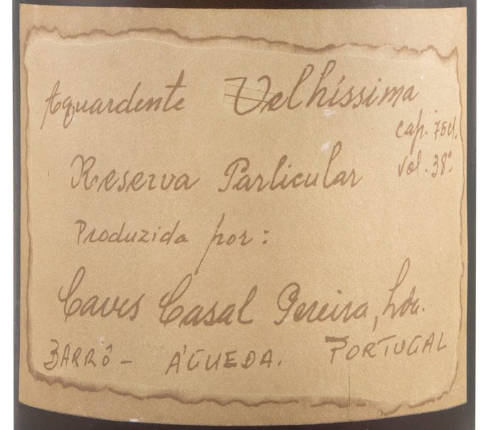 Aguardente Vínica Caves Casal Pereira Velhíssima Reserva Particular