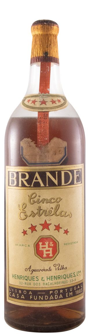 Aguardente Vínica Henriques & Henriques Brande Cinco Estrêlas Velha 75cl