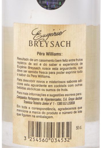 Aguardente Poire Williams Eugenie Breysach 50cl