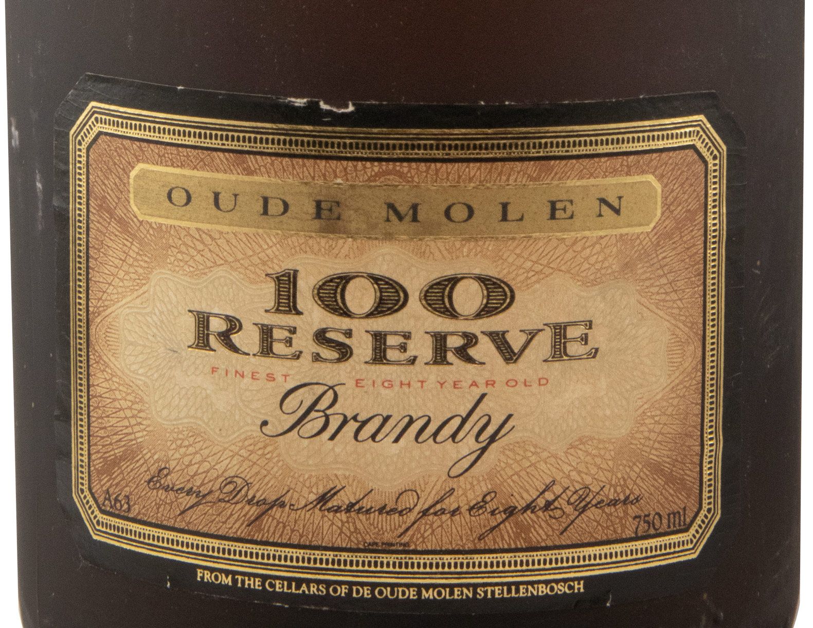 Brandy Oude Molen 100 Reserve 8 anos 75cl