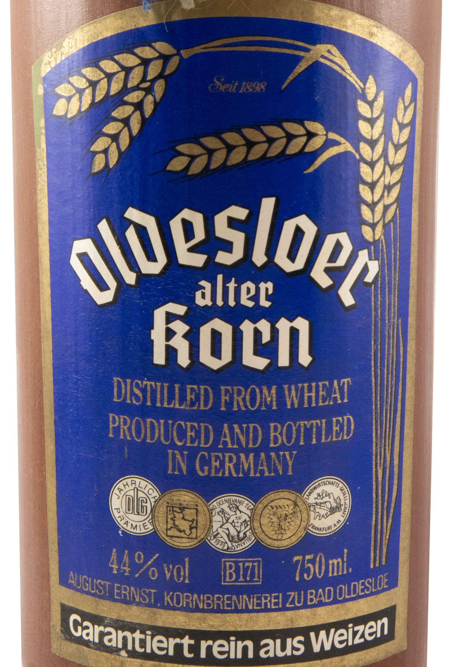Aguardente Oldesloer Alter Korn (garrafa em grés) 75cl