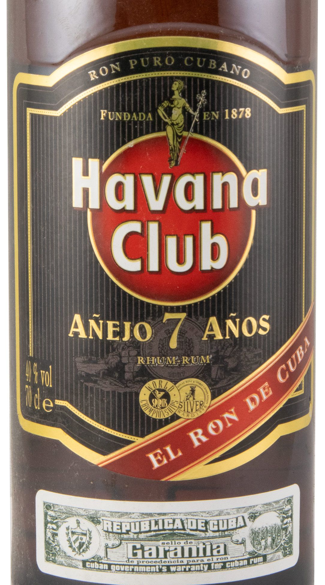 Rum Havana Club 7 anos (rótulo antigo)