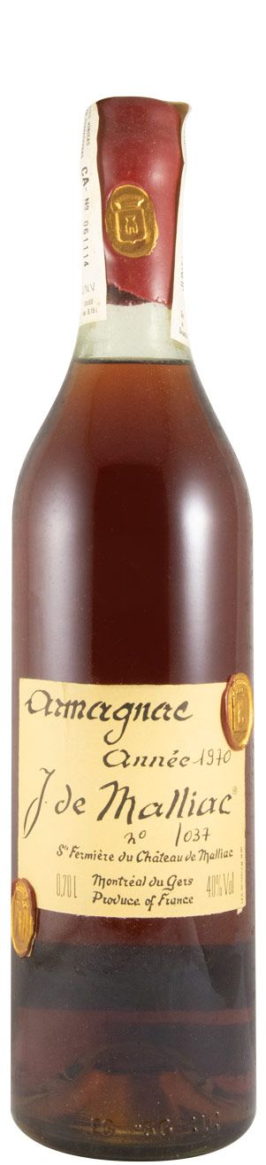 1970 Armagnac J. de Malliac (engarrafado em 1986)