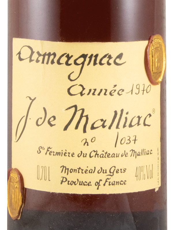 1970 Armagnac J. de Malliac (engarrafado em 1986)