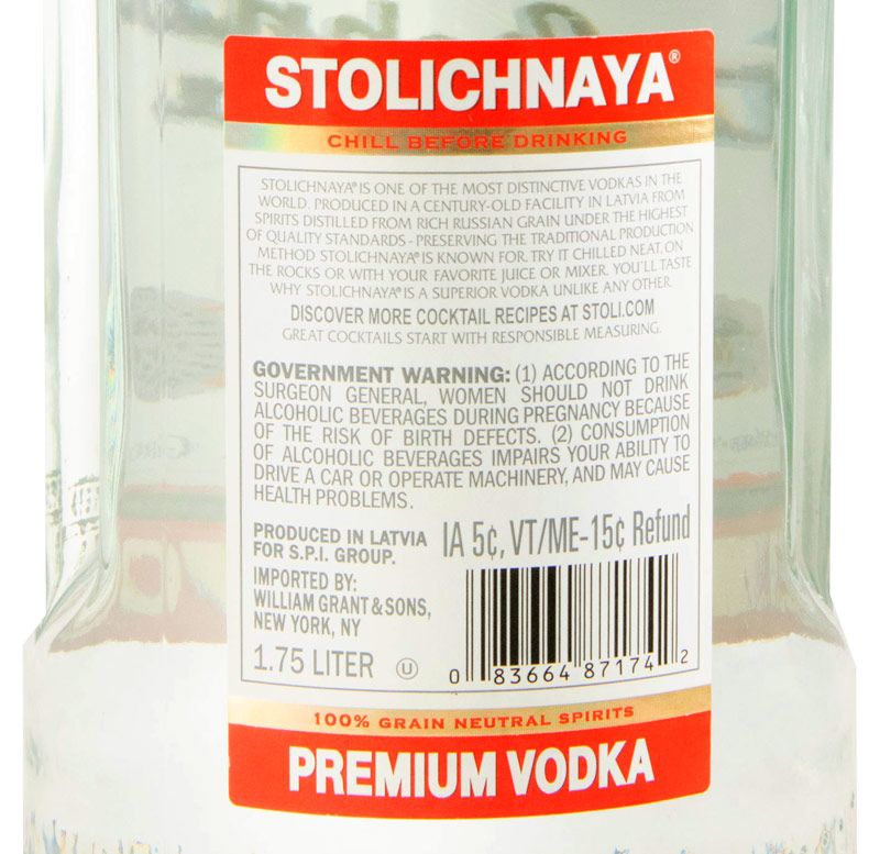 Vodka Stolichnaya 1,75L