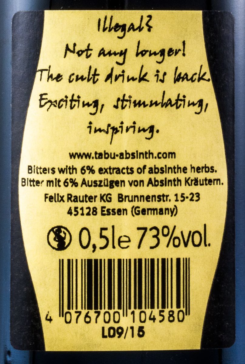 Absinth Tabu Strong 50cl
