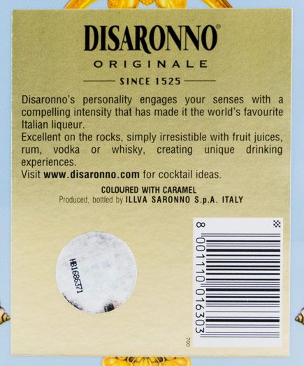 Disaronno Amaretto Wears Versace c/Copos