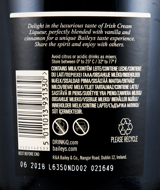 Baileys Vanilla Cinnamon 1L