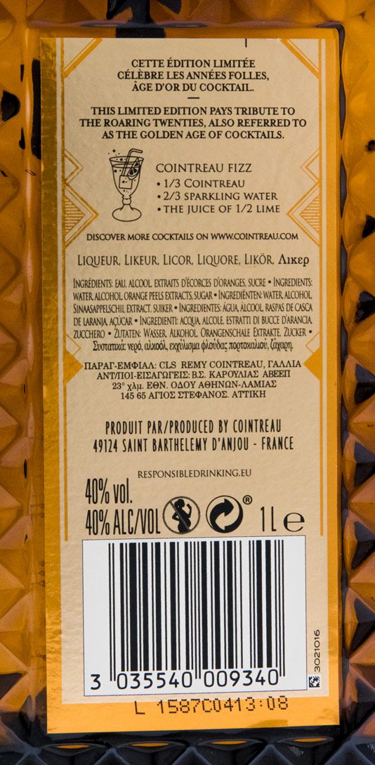 Cointreau L'Age D'Or Limited Edition 1L