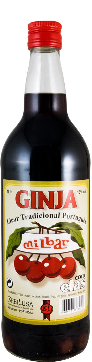 Licor de Ginja Milbar (com fruto) 1L