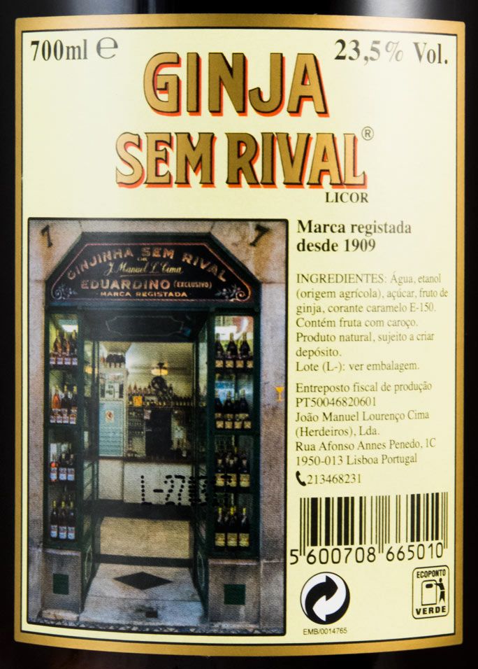 Licor de Ginja Sem Rival 70cl