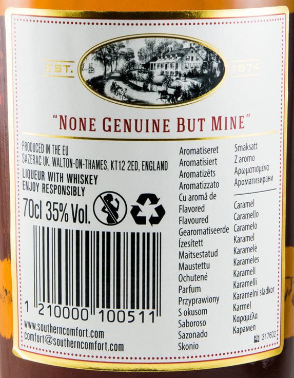 Licor de Whisky Southern Comfort