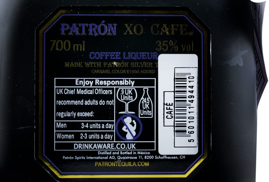 Licor de Tequila Patrón XO Cafe