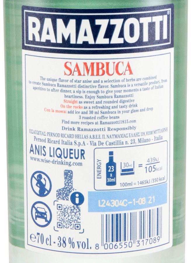 Licor de Anis Sambuca Ramazzotti