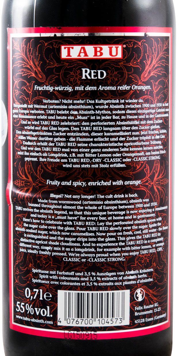 Absinth Tabu Red