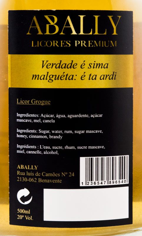 Licor de Grogue Abally Cabo Verde 50cl