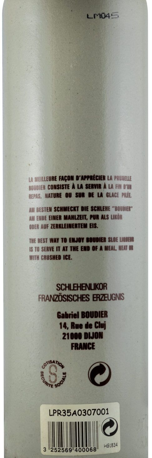 Licor Prunelle Abrunho Boudier