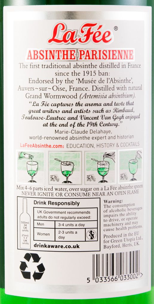Absinto La Fée Parisienne 50cl