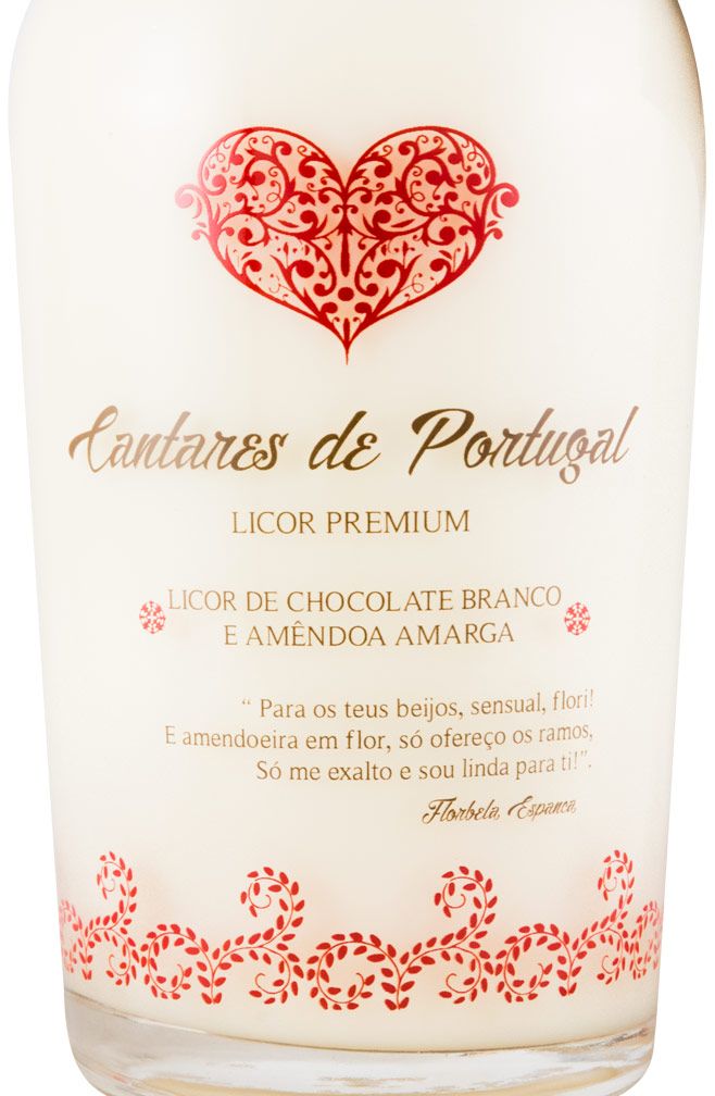 Licor Chocolate Branco e Amêndoa Amarga Cantares de Portugal