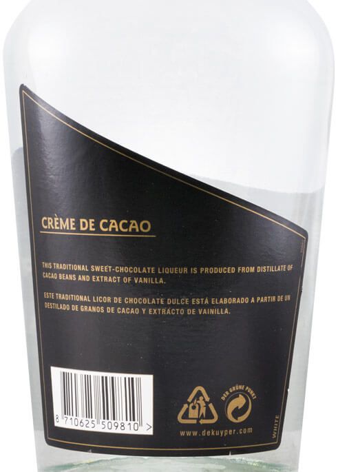 Creme de Cacau White De Kuyper