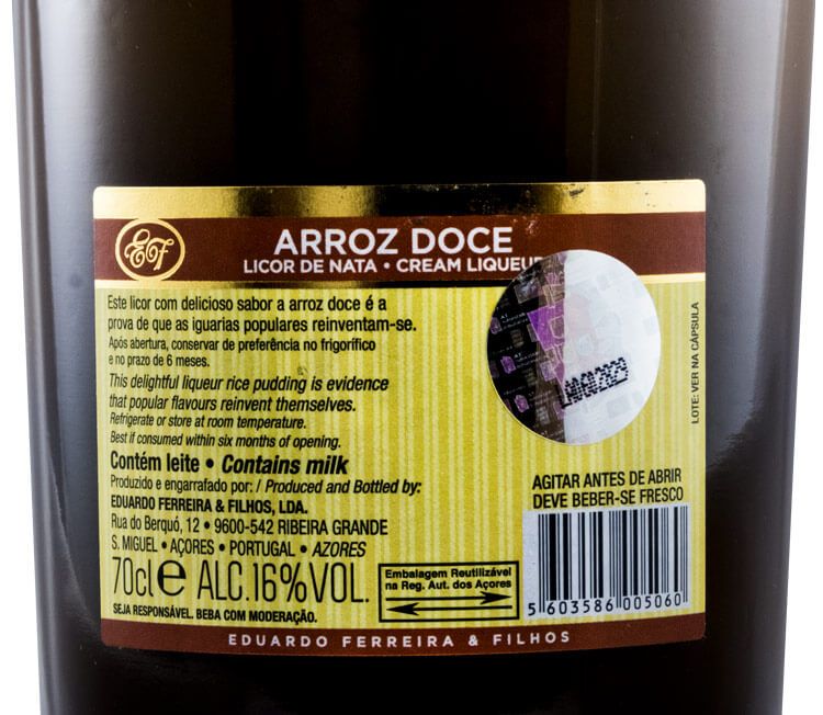 Liqueur Arroz Doce