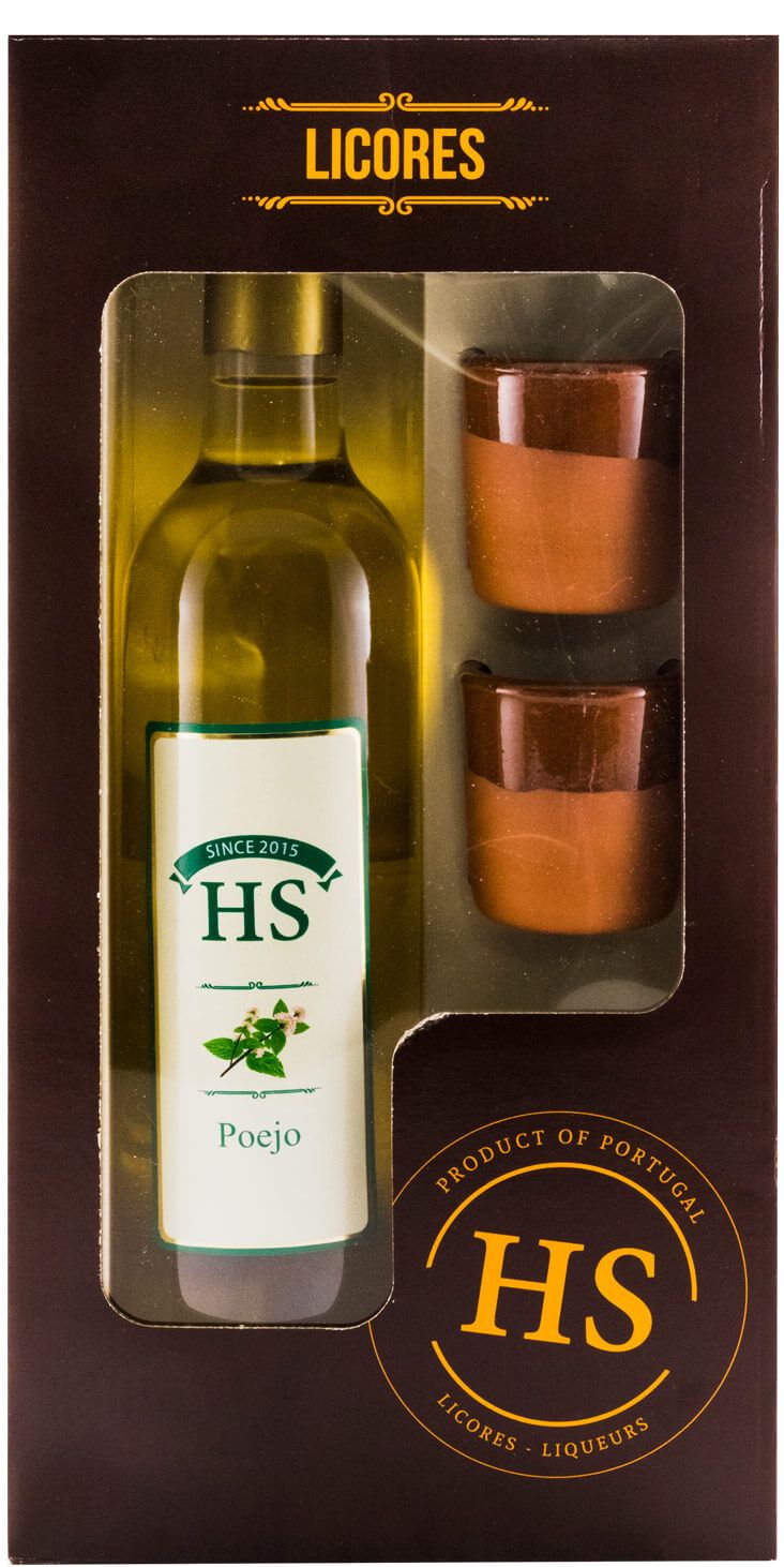 Licor de Poejo HS c/2 Copos 50cl