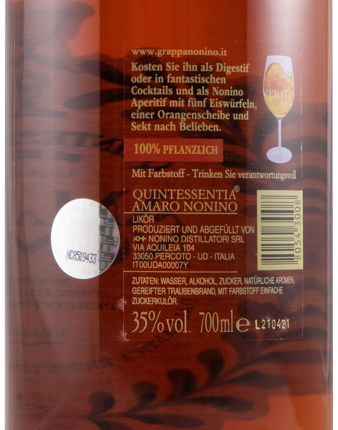 Licor Amaro Nonino Quintessentia