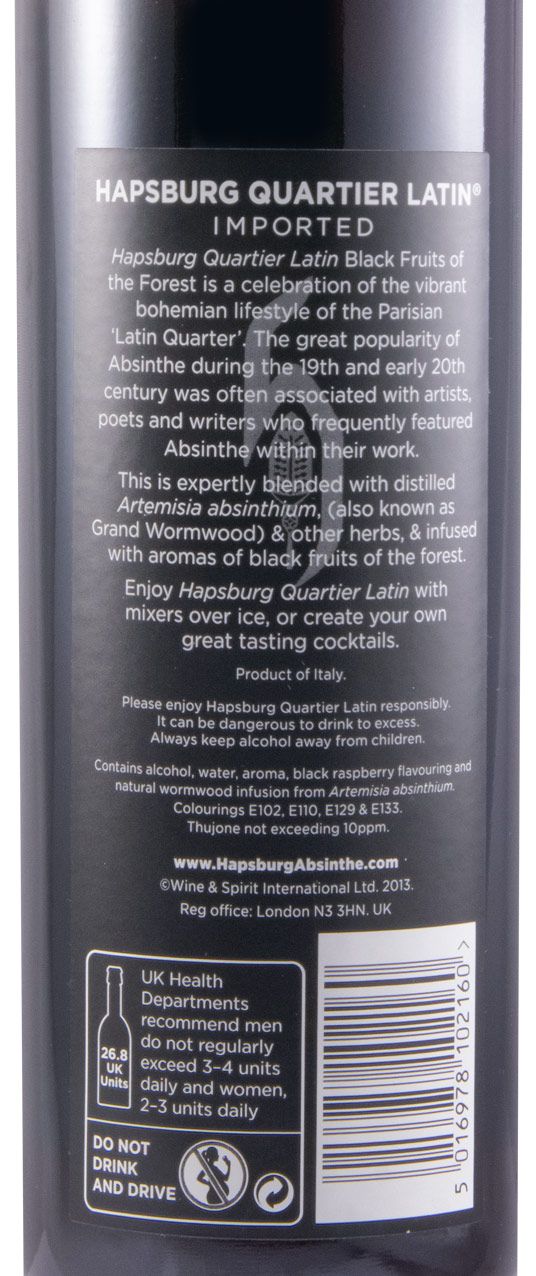 Absinto Hapsburg Quartier Latin Black Fruits of the Forest 50cl