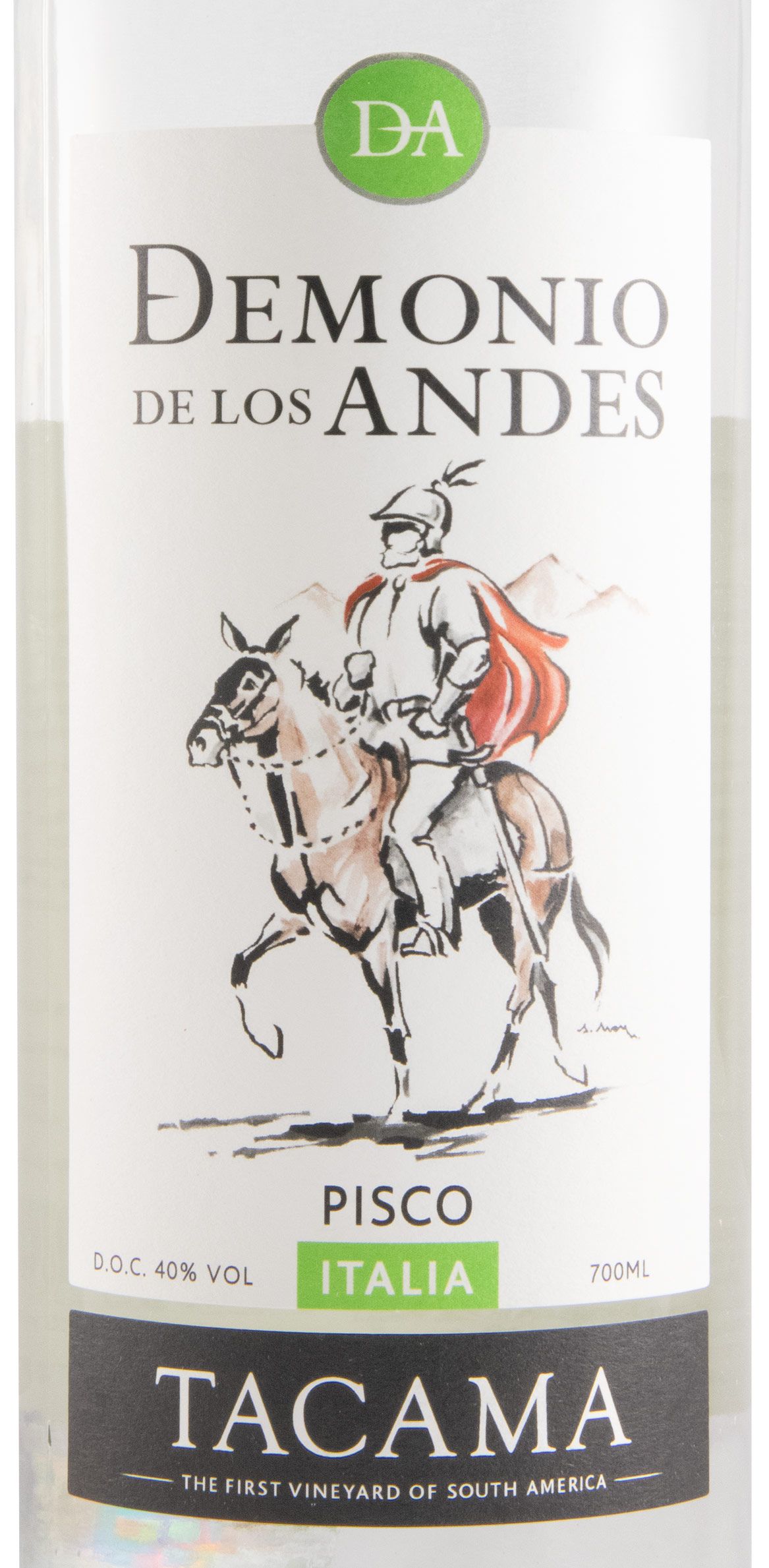 Aguardente Pisco Demonio de los Andes Italia
