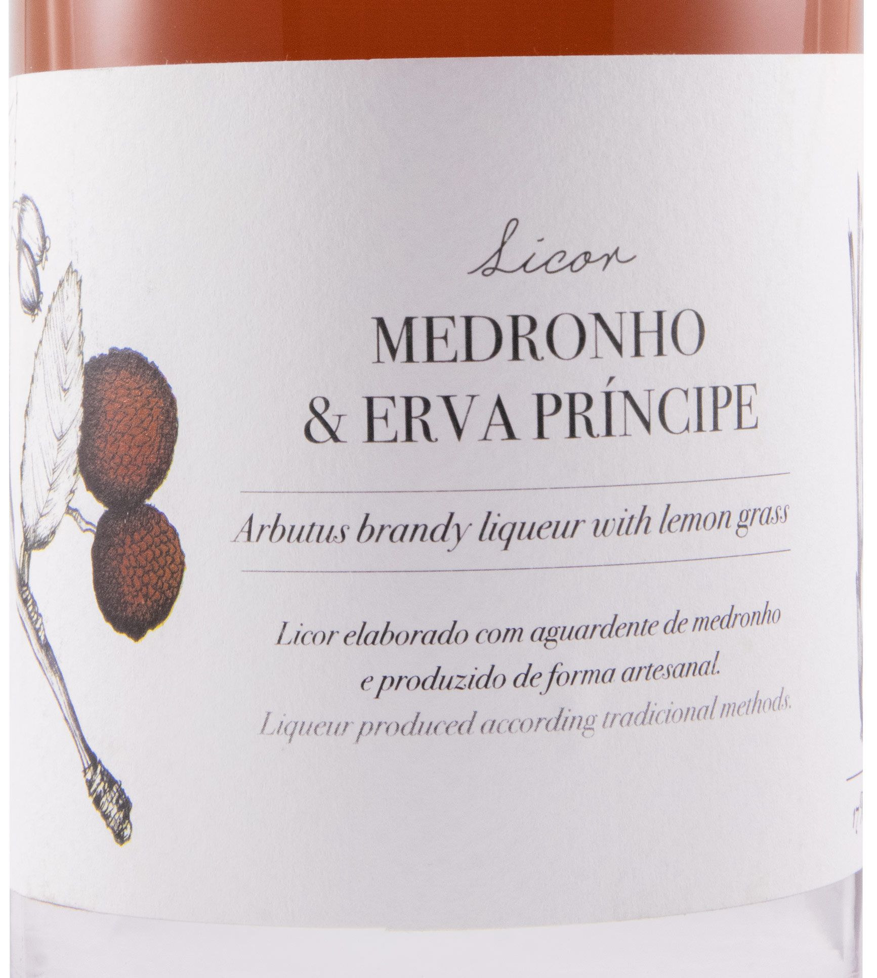 Licor de Medronho & Erva Príncipe biológico 50cl