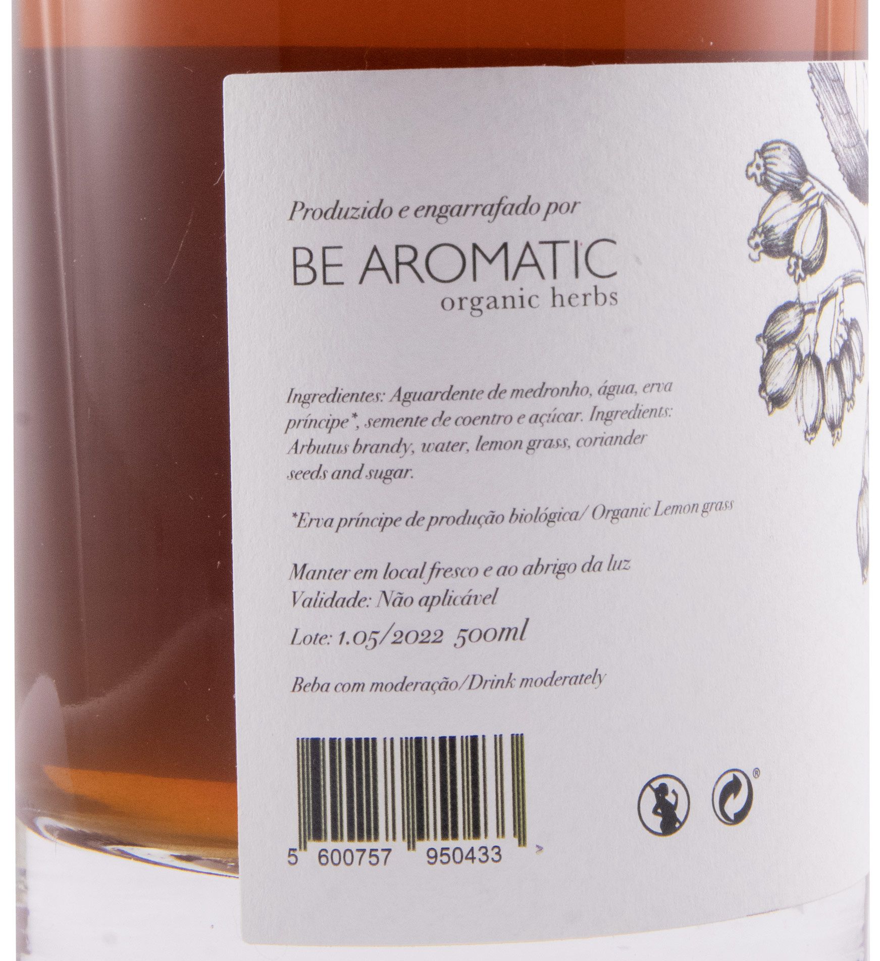 Licor de Medronho & Erva Príncipe biológico 50cl