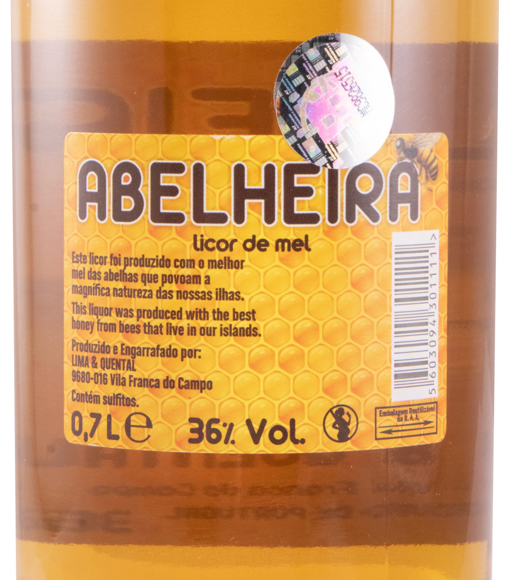 Licor de Mel Abelheira Lima & Quental