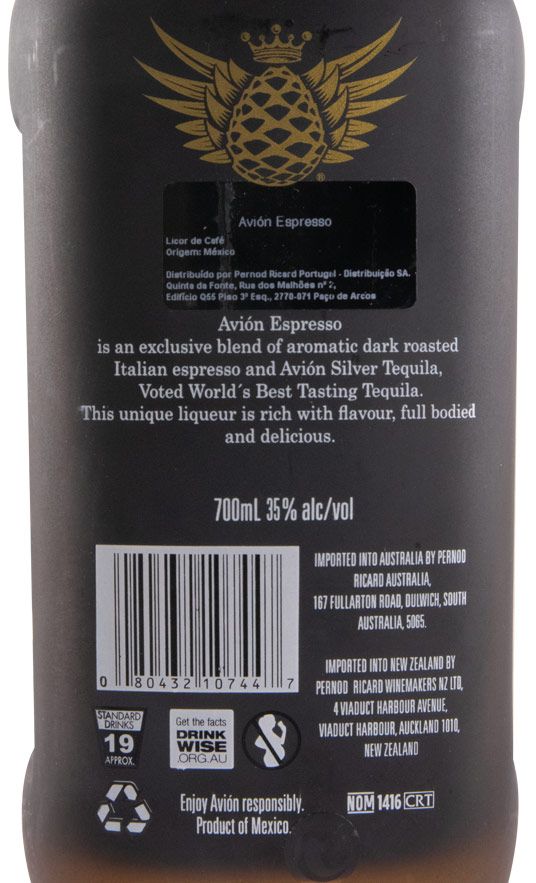 Licor de Tequila Avión Expresso