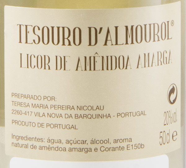 Licor de Amêndoa Amarga Tesouro d'Almourol 50cl