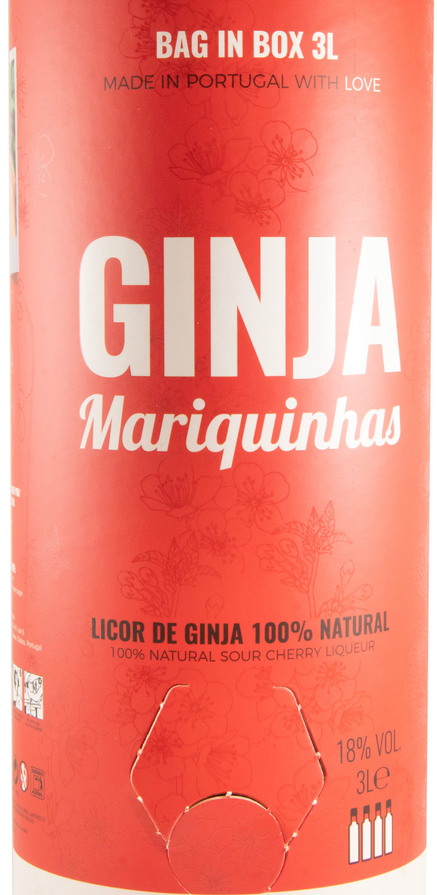 Licor de Ginja Mariquinhas Bag in Box Tubo 3L