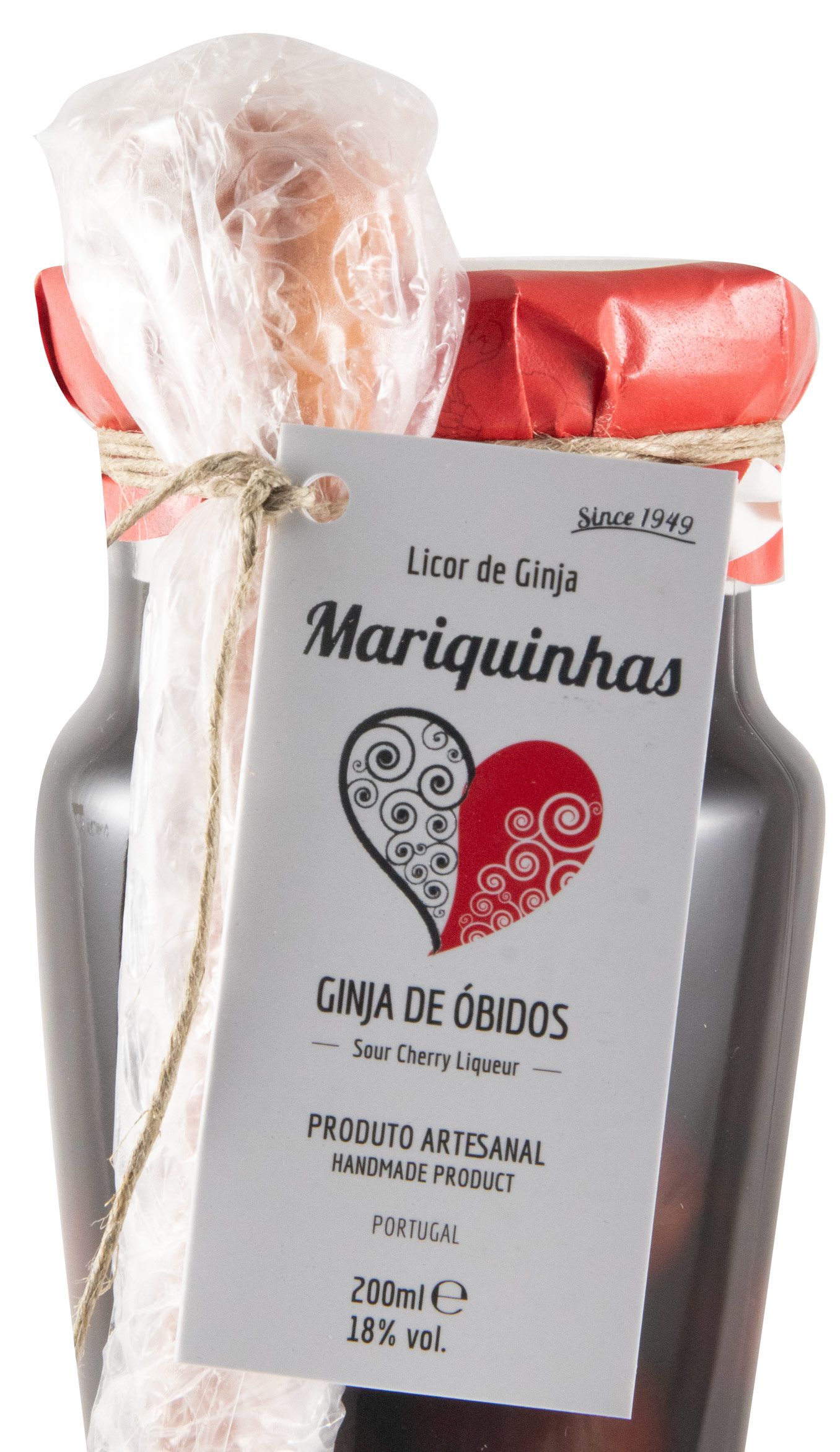 Ginja Liqueur Mariquinhas Decanter (with berries) 20cl