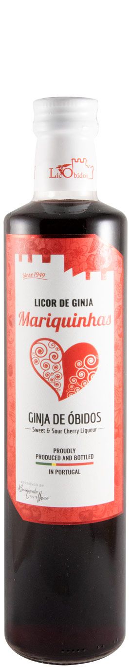 Licor de Ginja Mariquinhas c/12 Copos de Chocolate 50cl
