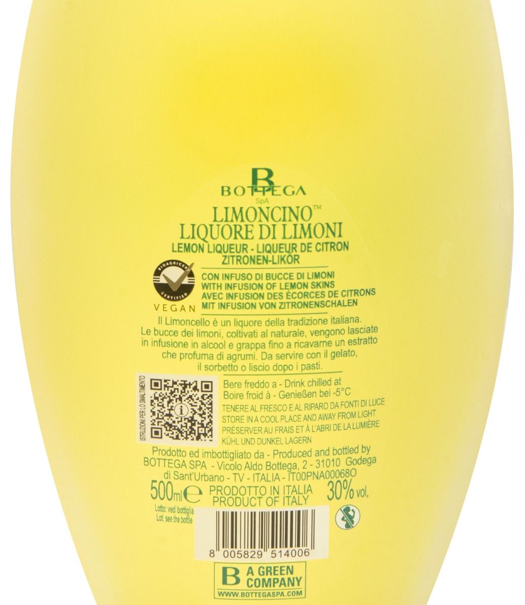 Limoncello Limoncino Bottega 50cl