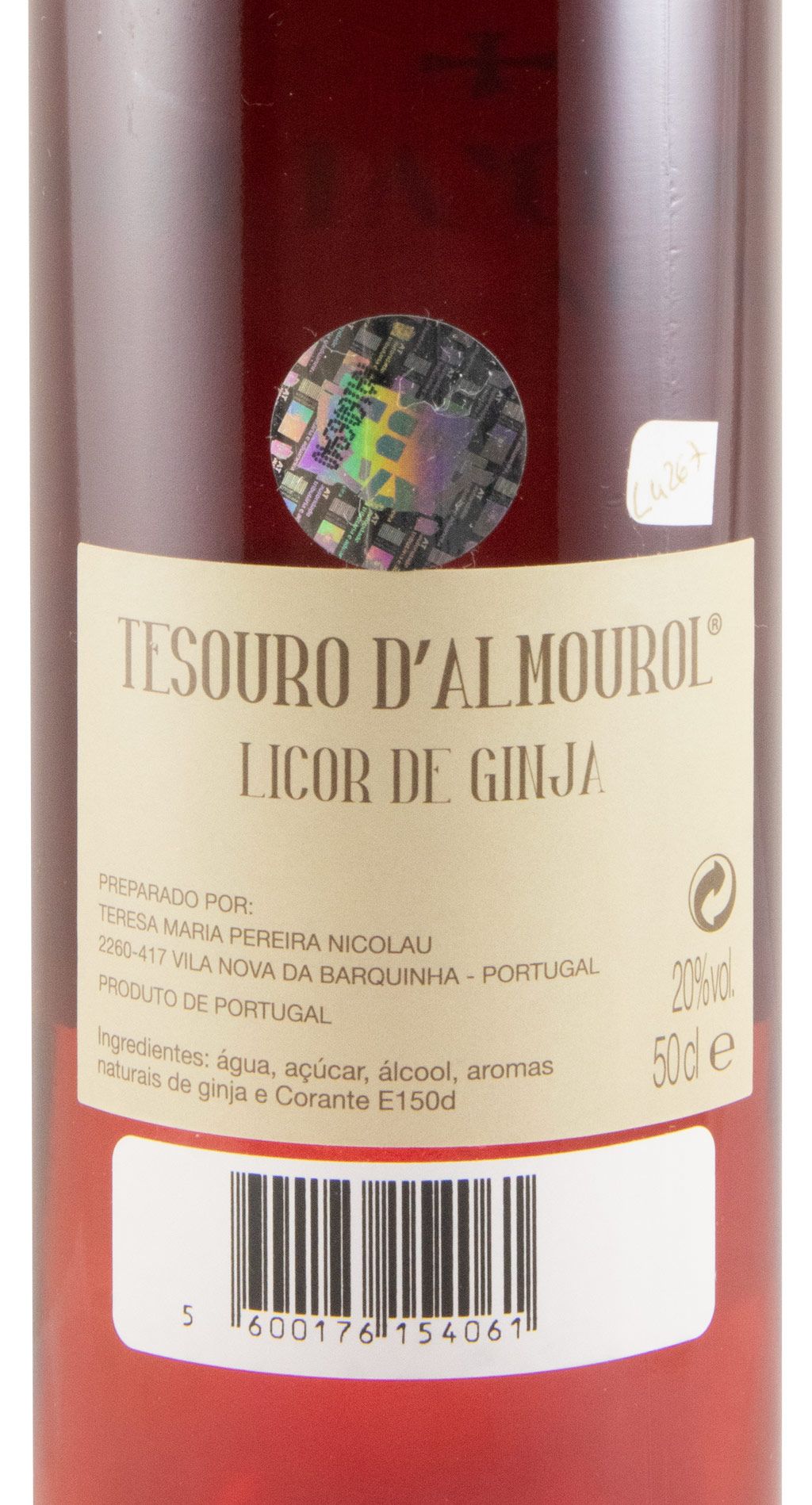 Licor de Ginja Tesouro d'Almourol 50cl