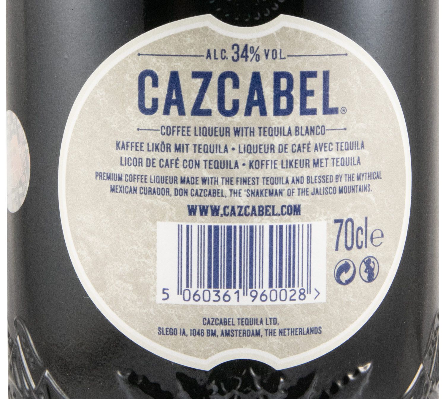 Coffee Liqueur with Tequila Cazcabel