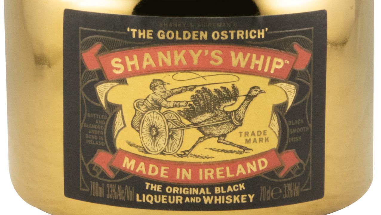 Whisky Liqueur Shanky's Whip The Golden Ostrich Limited Edition