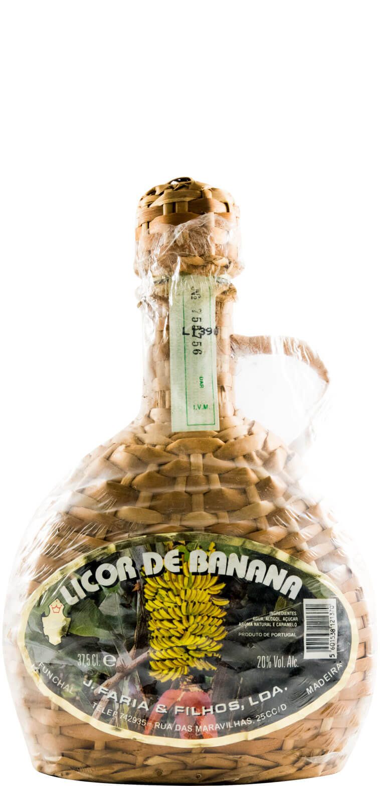 Licor de Banana J. Faria & Filhos 37,5cl (cantil)