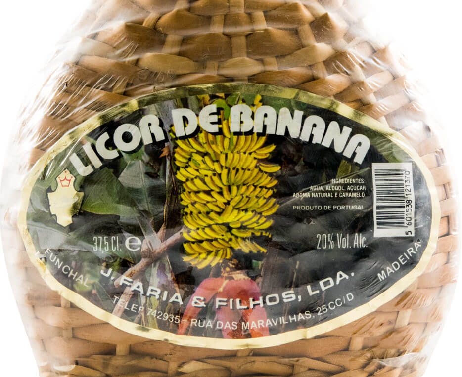 Licor de Banana J. Faria & Filhos 37,5cl (cantil)