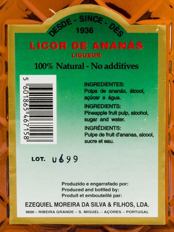 Licor Ananás dos Açores