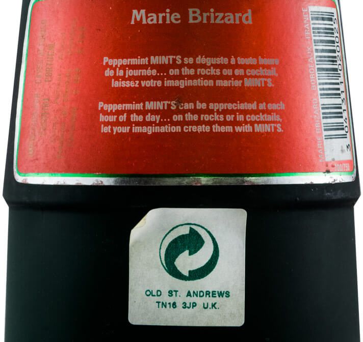 Mint's Peppermint Marie Brizard (former bottle)