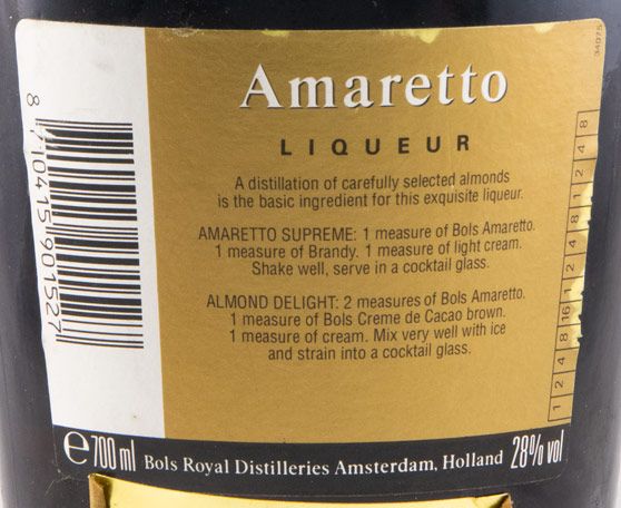 Liqueur Amaretto Bols (former bottle)