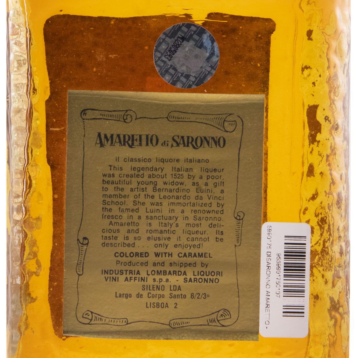 Disaronno Amaretto (former bottle)