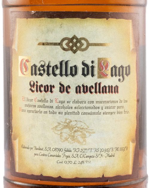 Licor de Avellana Castello Di Lago
