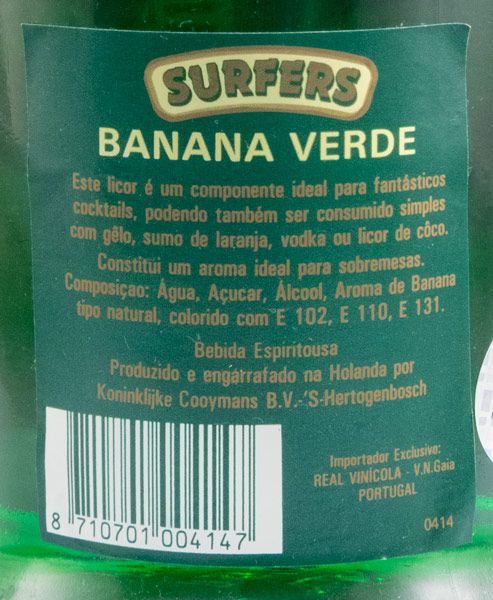 Licor de Banana Verde Surfers 50cl